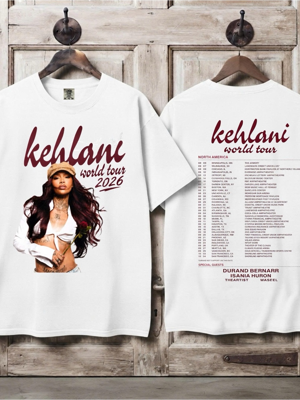 Kehlani World Tour 2026 Tee, Music Merch Shirt For Fan